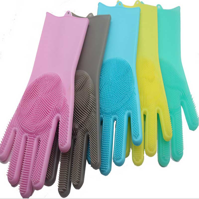 Γάντια καθαρισμού κουζίνας Γάντια οικιακής χρήσης γάντια από καουτσούκ για πλύσιμο πιάτων σιλικόνης γάντι πλυντήριο,