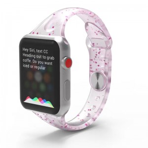 Glitter Silicelone βραχιόλι σιλικόνης ιμάντα ρολόι