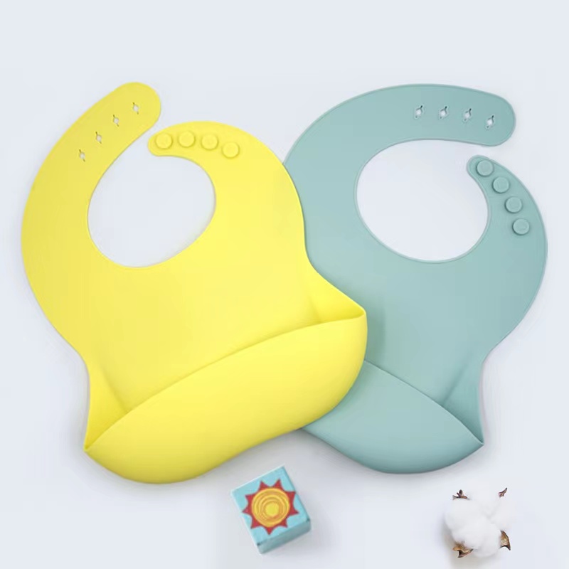 Baby Silicone Bib Baby \\\\ Solid Silicone Bib Water Pocket Water Pocket και Proof Proof Baby Bib
